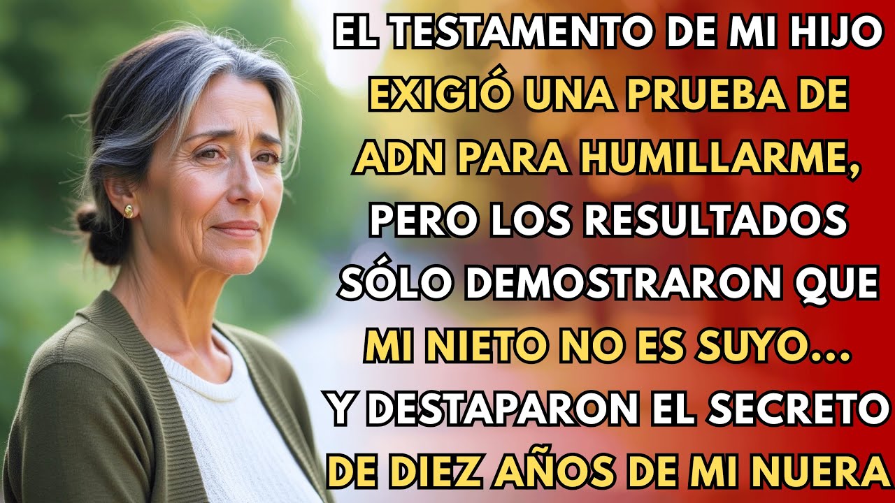 El Testamento de Mi Hijo Exigió una Prueba de ADN: Mi Nieto No Es Suyo y Secreto de 1 Década de Mi..