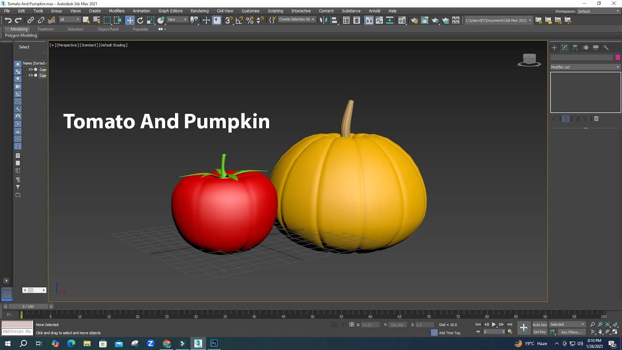 Tomato And Pumpkin Modeling Tutorial.