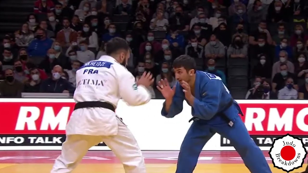 Luka Mkheidze vs. Jaba Papinashvili - U60 Mens Judo Grand Slam Paris 2022