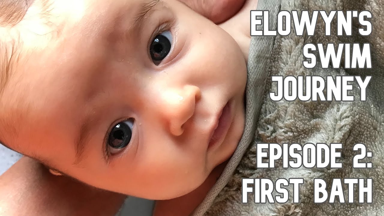 Baby Swimming Lessons | Elowyn's Swim Journey Episode 2: First Bath