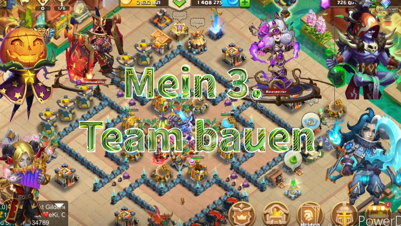 Mein 3. Team bauen | Schloss Konflikt / Castle Clash Deutsch 2024