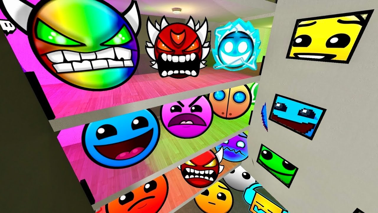 Geometry Dash и Lobotomy Dash Nextbot Gmod