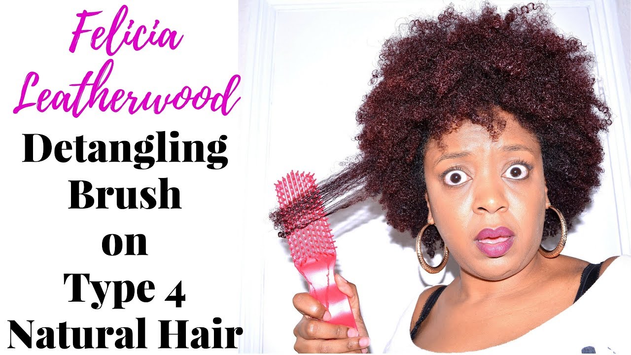 FELICIA LEATHERWOOD DETANGLING BRUSH ON TYPE 4 HAIR? DOES THIS THING REALLY WORK? | THE CURLY CLOSET