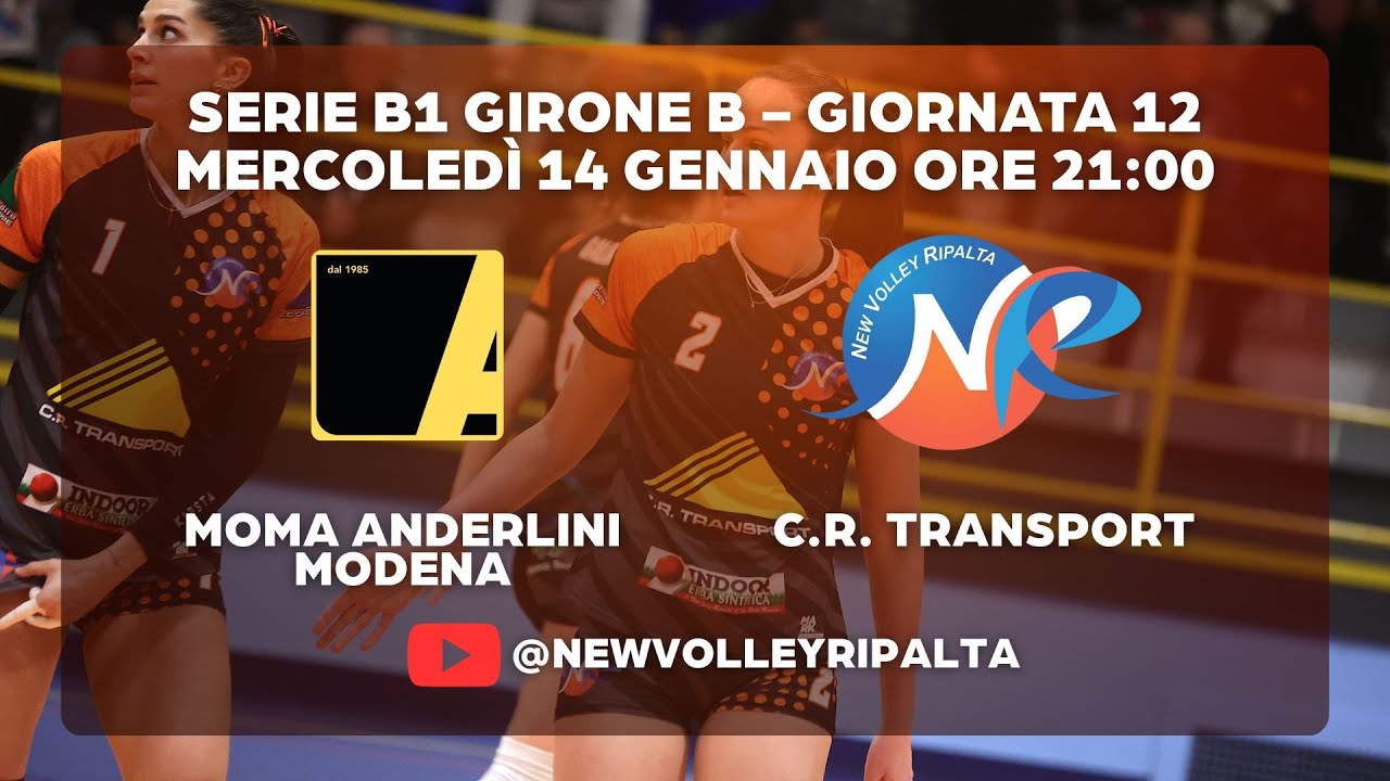 B1-B giornata 12 // Moma Anderlini Modena vs C.R. Transport Ripalta
