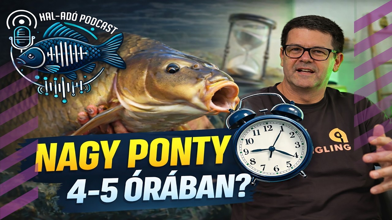 Nagy ponty 4-5 &oacute;r&aacute;ban &ndash; Aim Angling Orb&aacute;n Istv&aacute;nnal #halad&oacute; #nagyponty #methodfeeder #rak&oacute;sbot