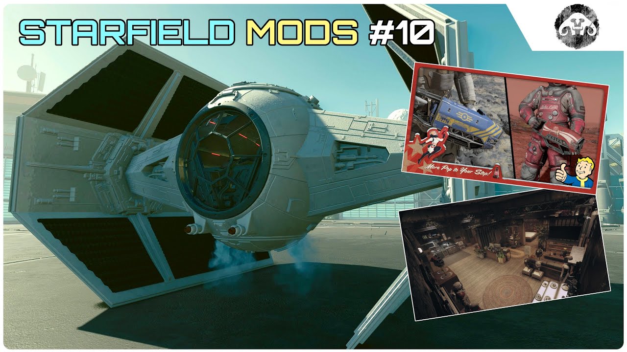 STARFIELD MODS #10 : Tie Fighter, Eli's Stretch Home & FALLOUT Lase Cutters