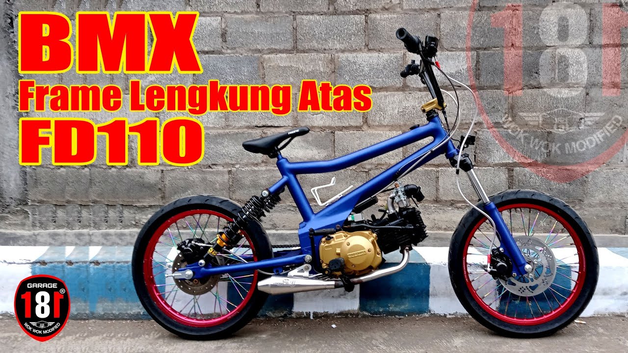 full review bmx cub Frame Lengkung atas suzuki FD110 double disck brake #bmxcub