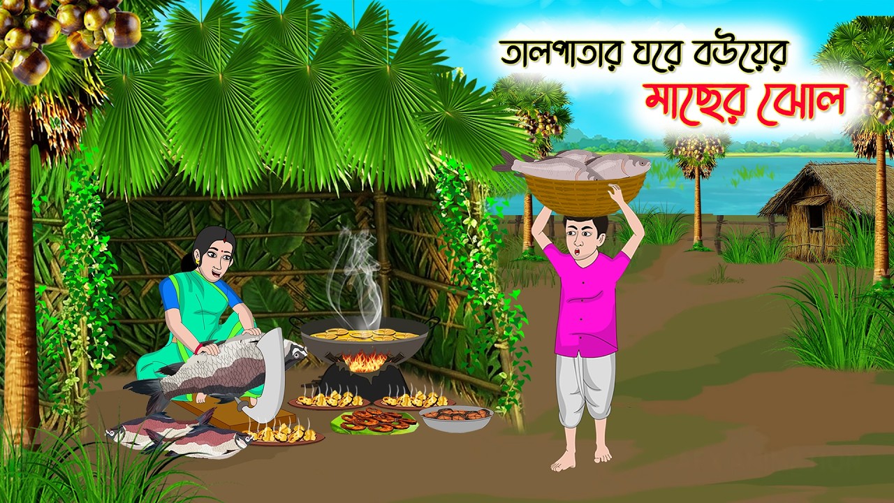 তালপাতার ঘরে বউয়ের মাছের ঝোল | Bengali Fairy Tale | Thakurmar Jhuli | Rupkothar Golpo