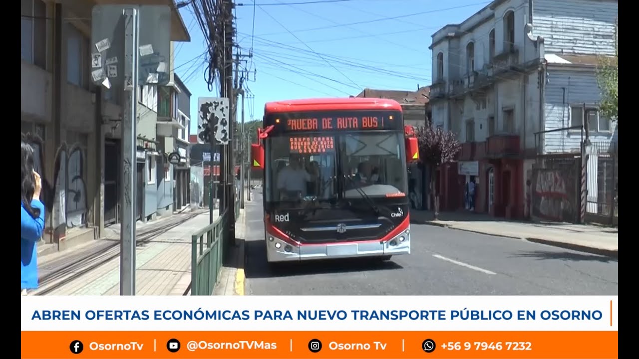 MINISTERIO DE TRANSPORTES RECIBIÓ 9 OFERTAS ECONÓMICAS PARA EL NUEVO TRANSPORTE PÚBLICO DE OSORNO.