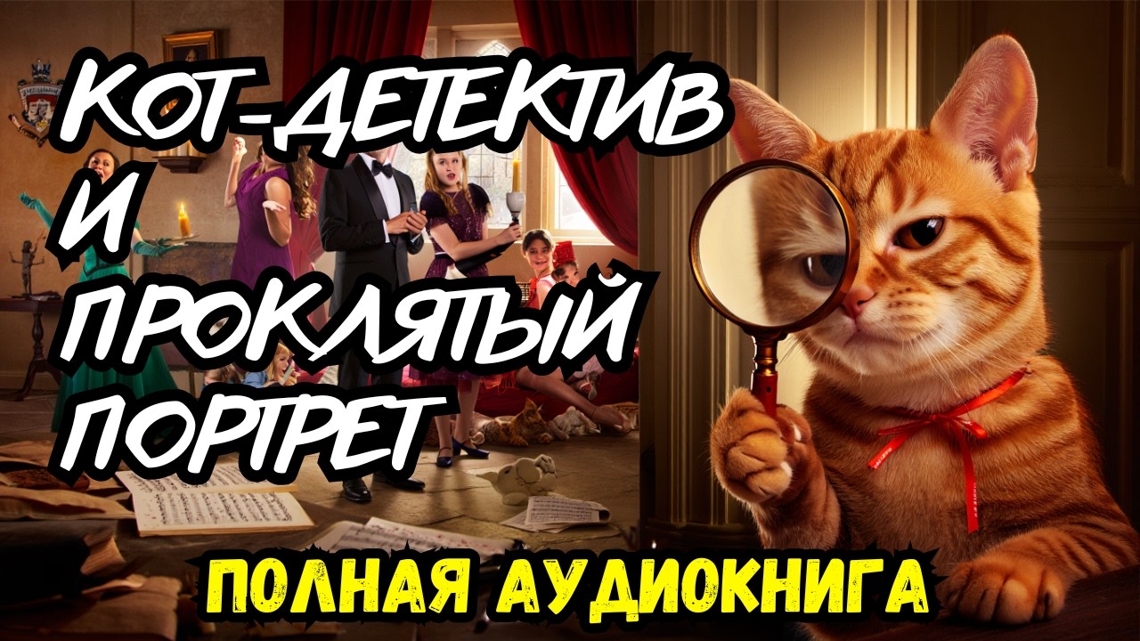 Полная аудиокнига: Кот-детектив и проклятый портрет | слушать
