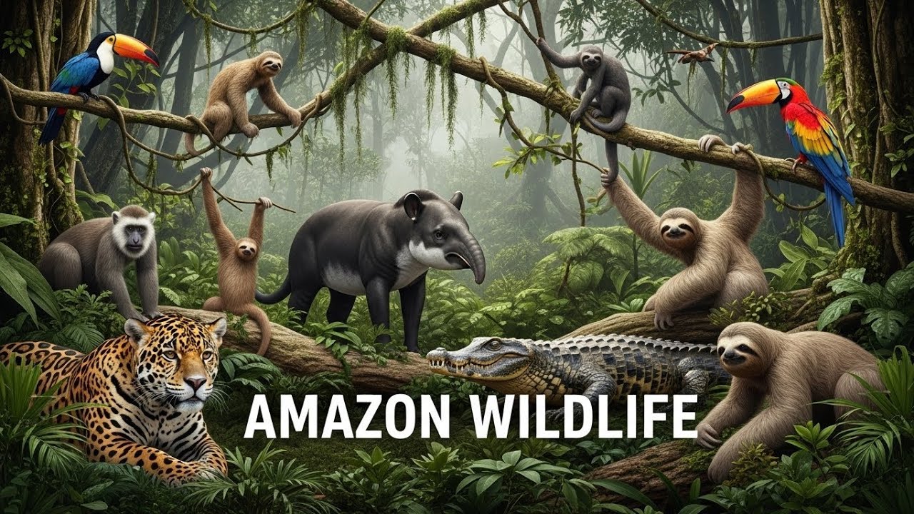 Wildlife Compilation 4K | Animals of Jungle Rainforest Safari
