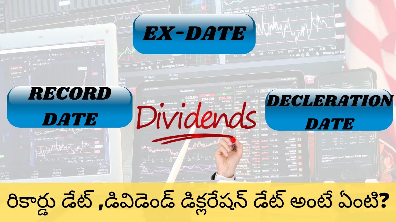 what is record date || what is ex- date || waht is dividend decleration date || announced date
