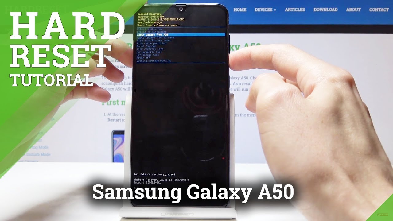 Как сделать полный сброс настроек Samsung Galaxy A50 &mdash; обойти защиту экрана