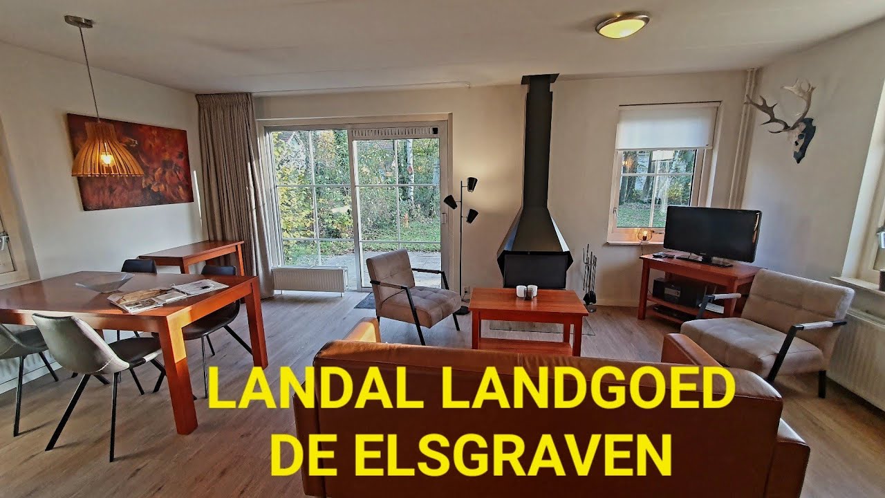Landal Landgoed De Elsgraven in Overijssel plus beelden huisje 4K