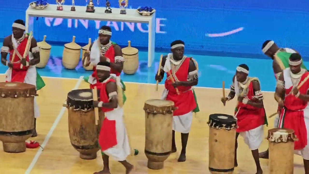 Amagaba drumers from Burundi in Kigali BK Arena