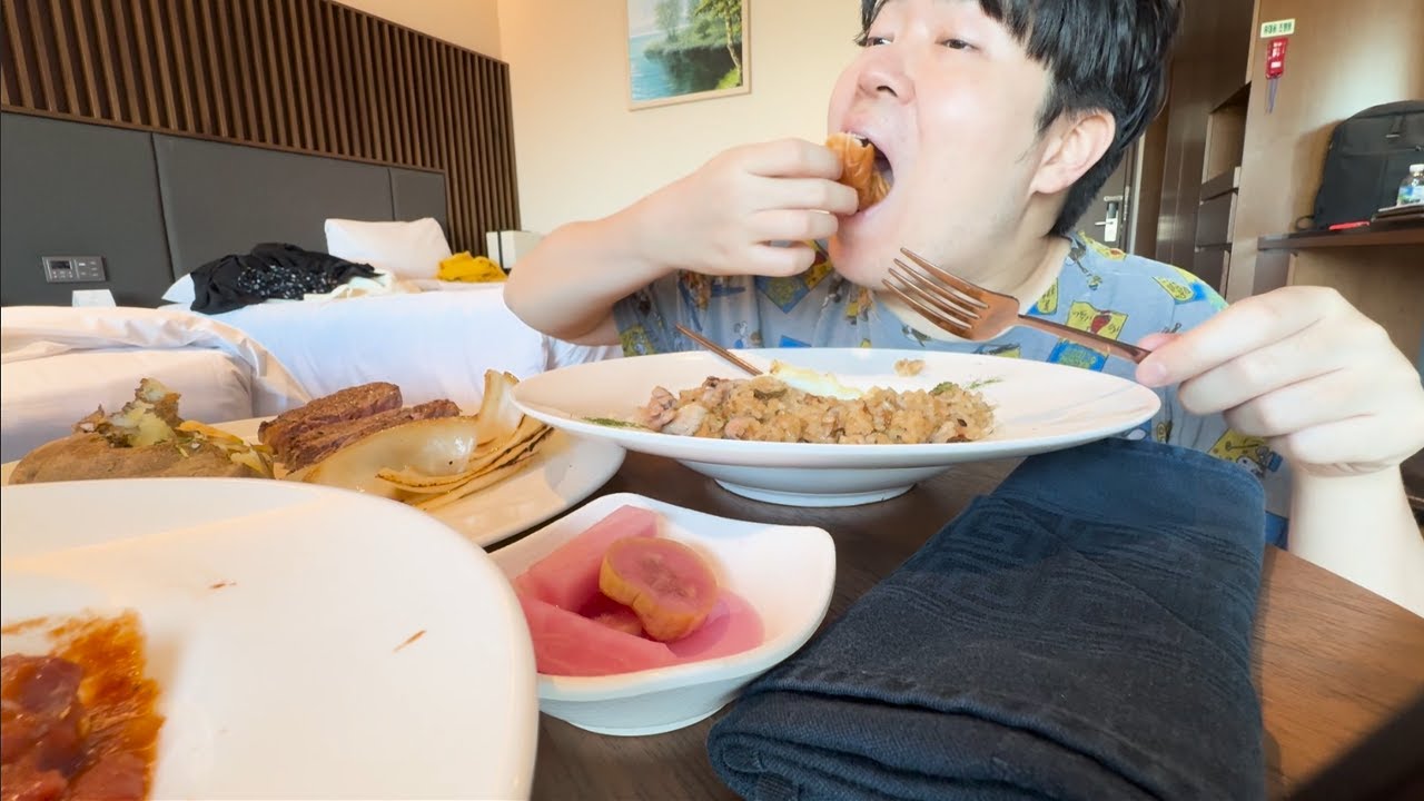 호캉스가서 살 빼려고 했었다