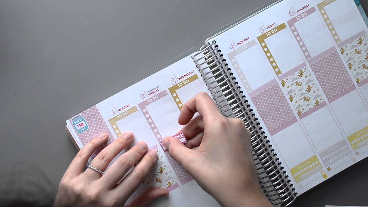 Plan with Me! Pink & Gold Valentine's Day | EC Vertical