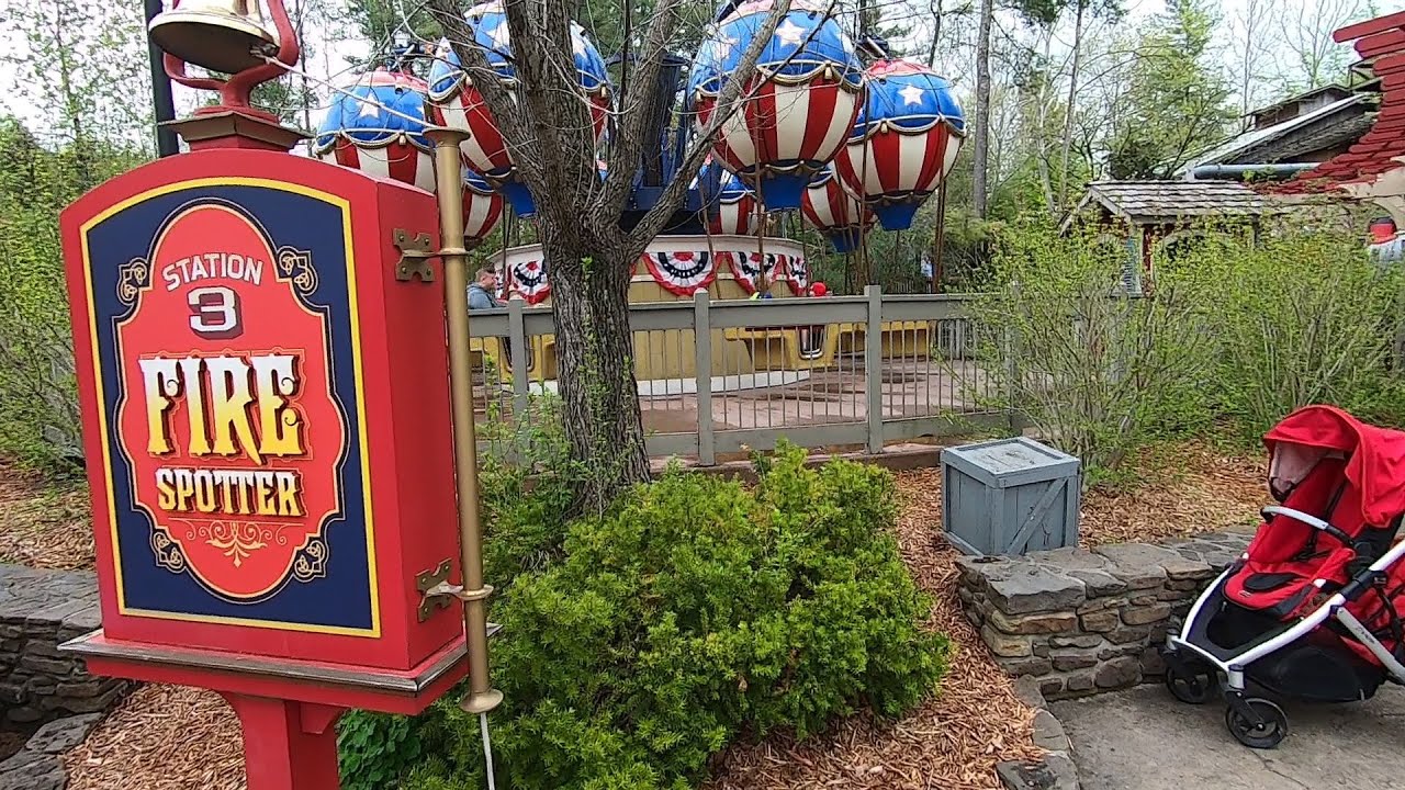 Fire Spotter Hot Air Balloon Ride 04-28-2022 Silver Dollar City Ride Through