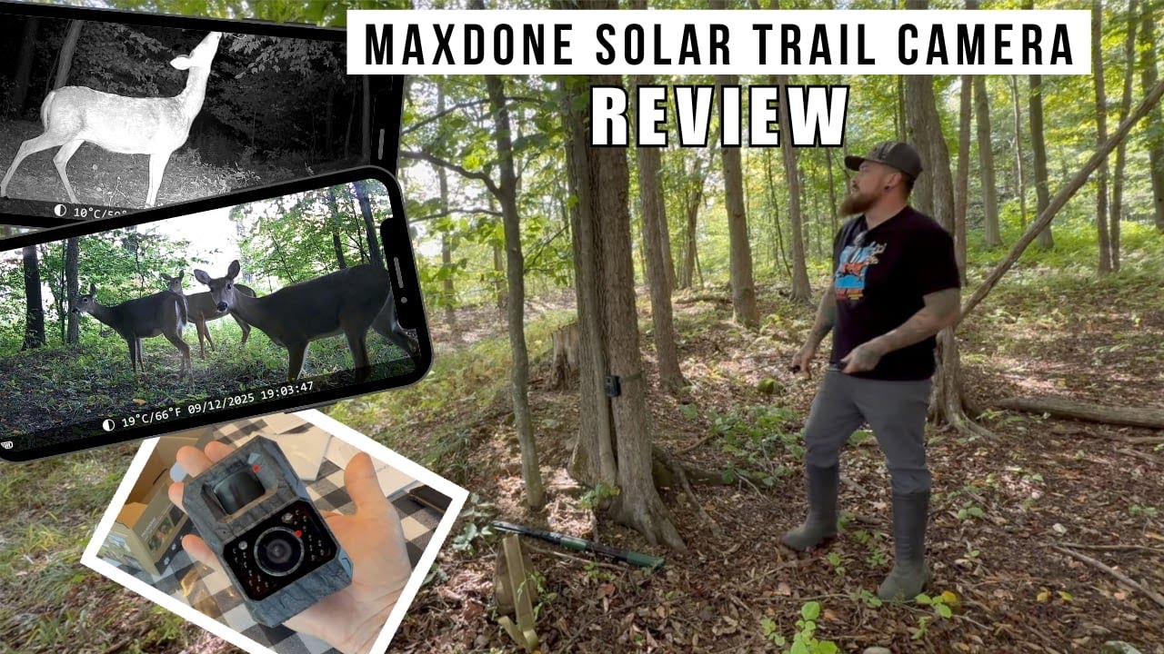 MAXDONE PH960W Solar 4K Trail Camera w/ Bluetooth | Unboxing, Test & Review