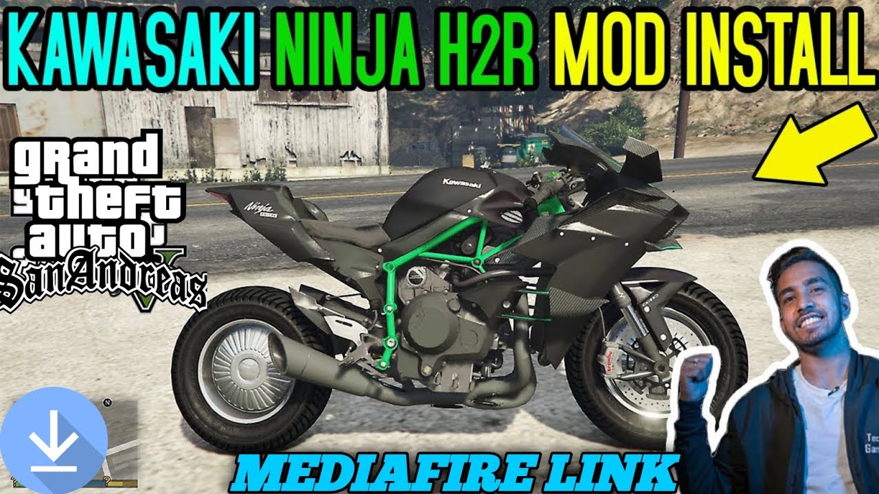 HOW TO INSTALL KAWASAKI NINJA H2R BIKE MOD FOR GTA SAN ANDREAS ANDROID / Epicjoystick