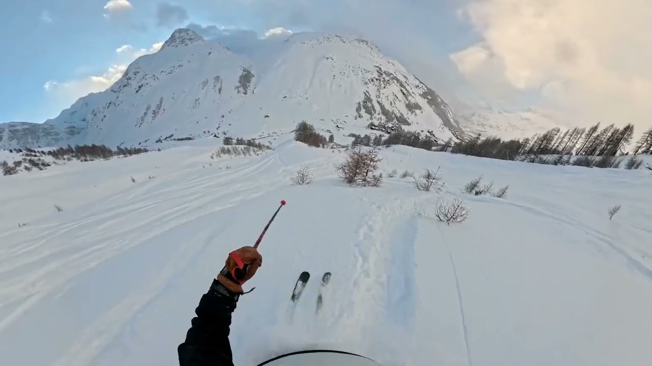 Val d'Isère : deep powder ski Solaise