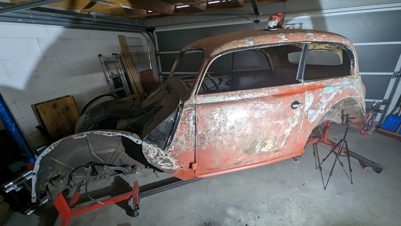 Opel Kadett KJ38 Oldtimer Tür instandsetzen, A-Säule schweißen, Türscharnier reparieren Classic Car