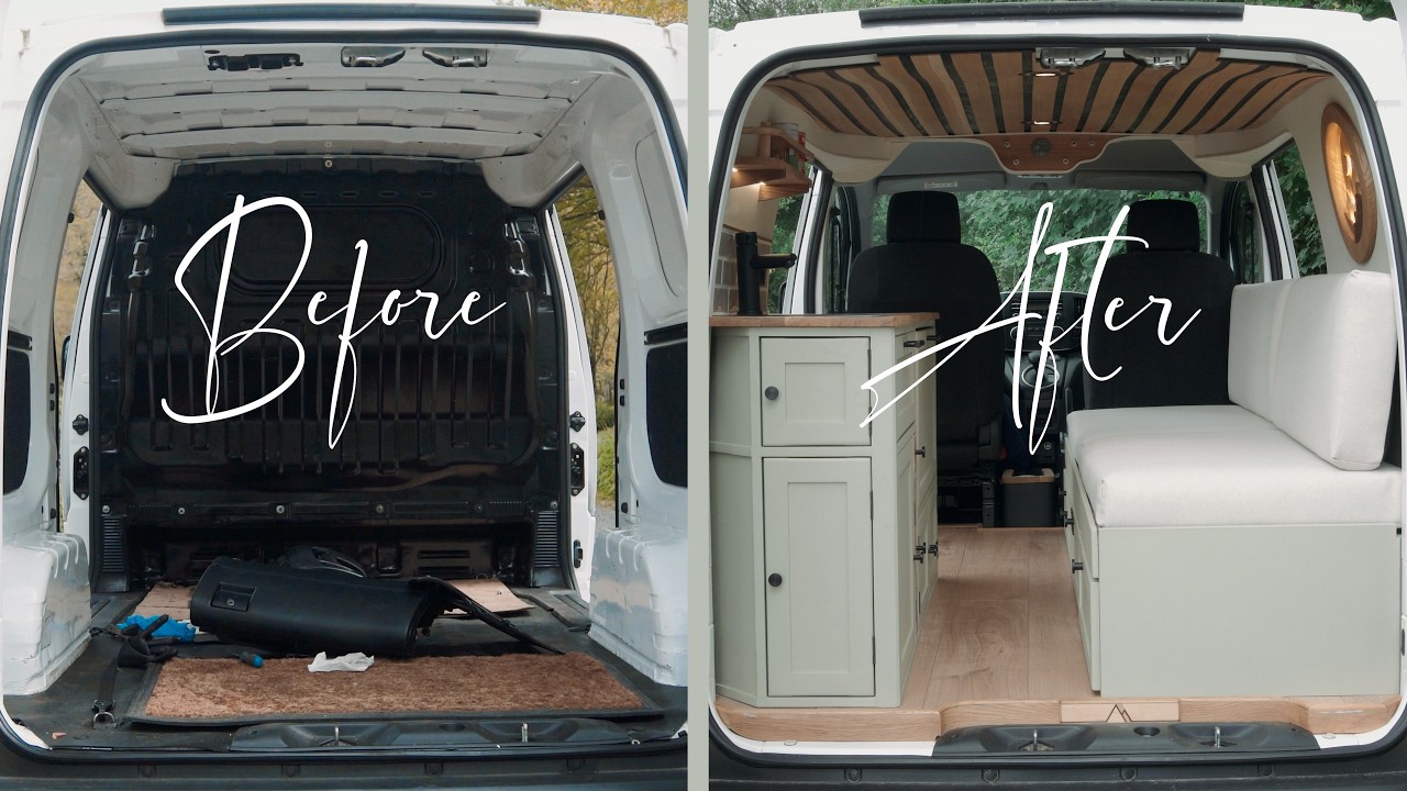 DIY Campervan Conversion | Full Build Timelapse | Nissan E-NV200 Electric