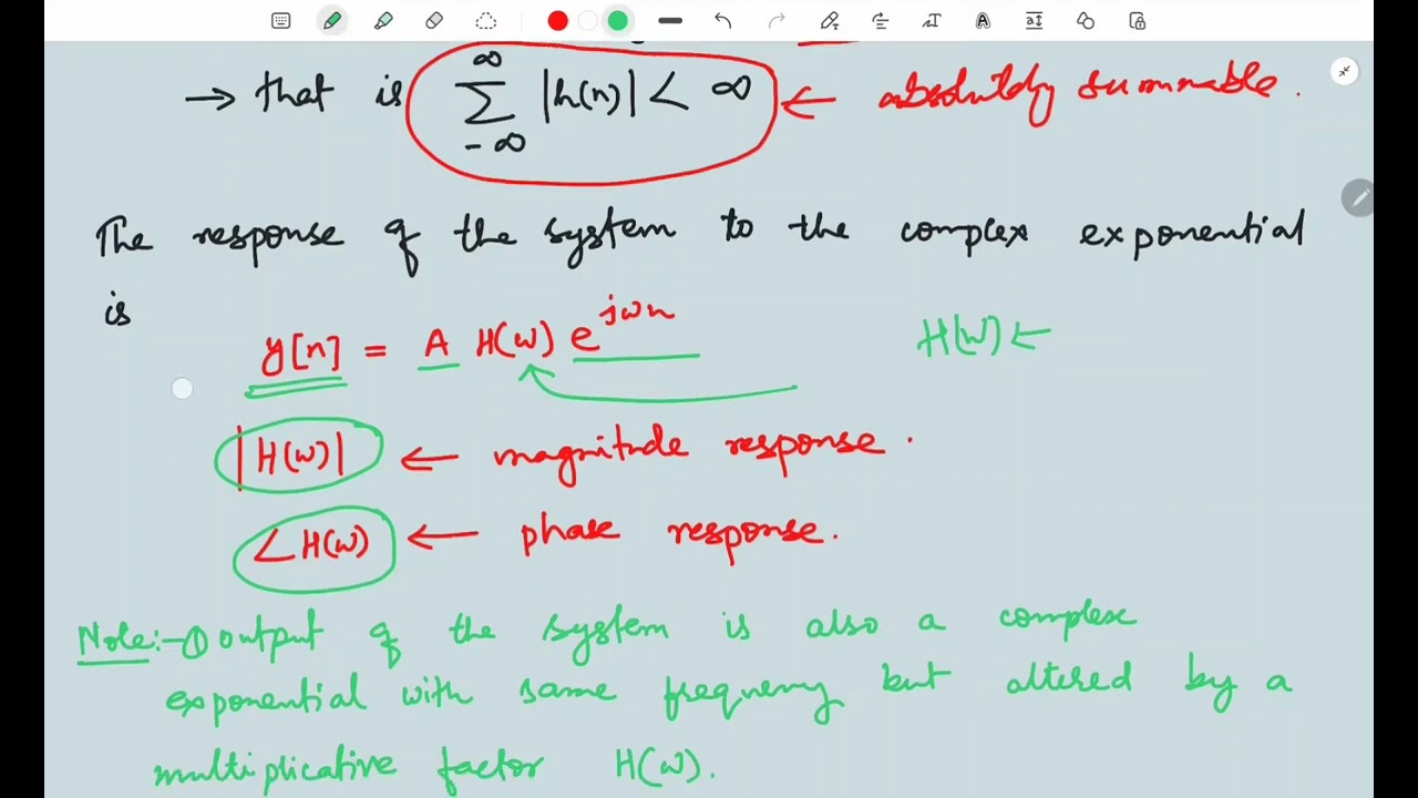 Frequency response of LTI system(Hindi)
