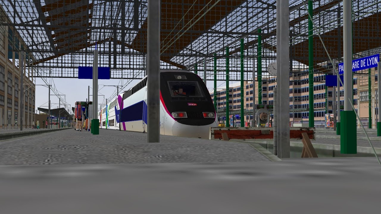 Open Rails - De Paris à Dijon en TGV Dasye