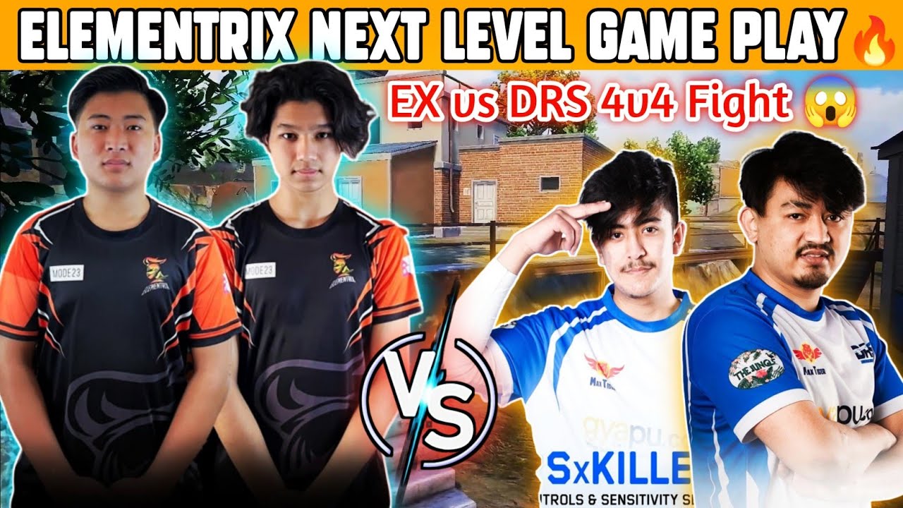 Elementrix Next Level Game Play 😱 DRS vs EX 4v4 Fight 🔥#elements #Drsgaming #mrhyozu