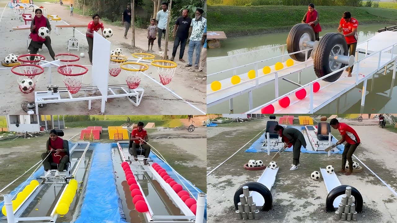 Balloon Bursting With Football Challenge &ndash; Final Champion Shocking 🤔| Compitition🔥/ Sahil Challenge 