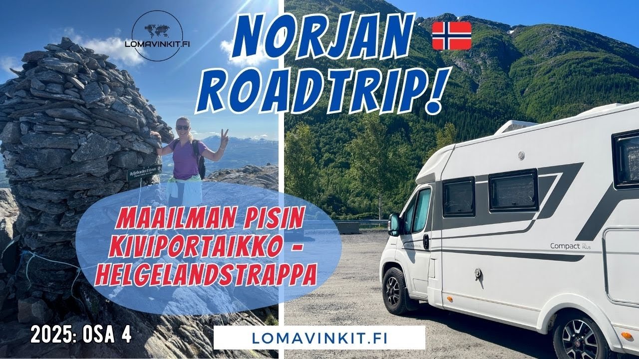 Roadtrip jatkuu Norjaan | Mutterit löystyy, Mosjøen & Helgelandstrappa – pisimmät kiviportaat