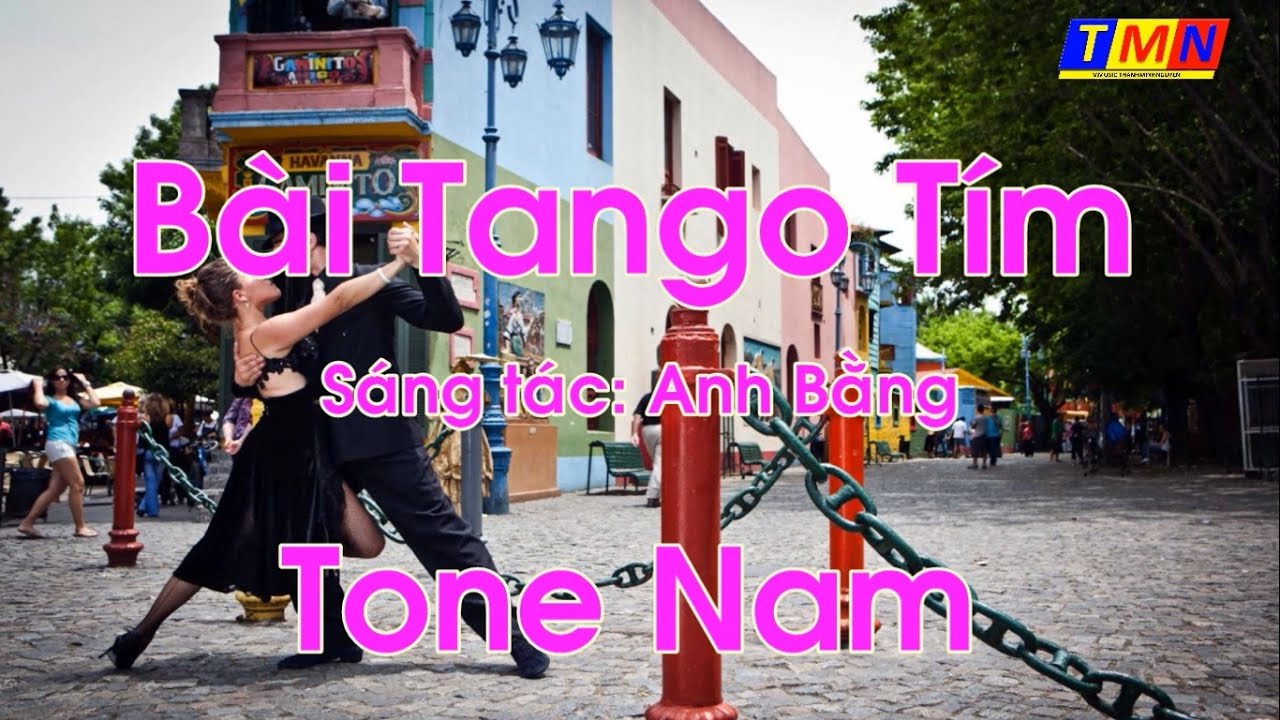 [KARAOKE] Bài Tango tím - Tango tím (Anh Bằng) – Tone Nam (Abm) – #coverbytmn