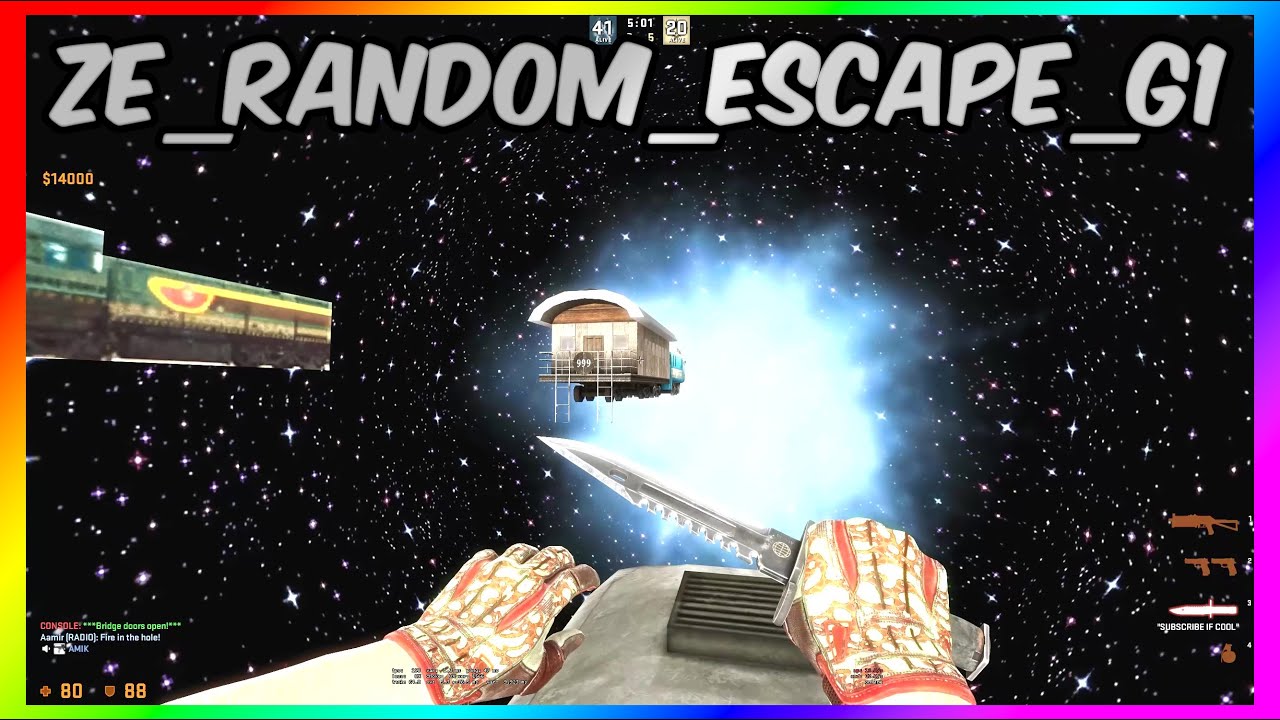 CSGO ZOMBIE ESCAPE ON GFL | Random Escape