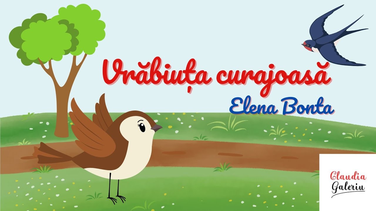 Vrăbiuța curajoasă: Elena Bonta | Animale mari și mici spun povești pentru pitici | Povești scurte❤️