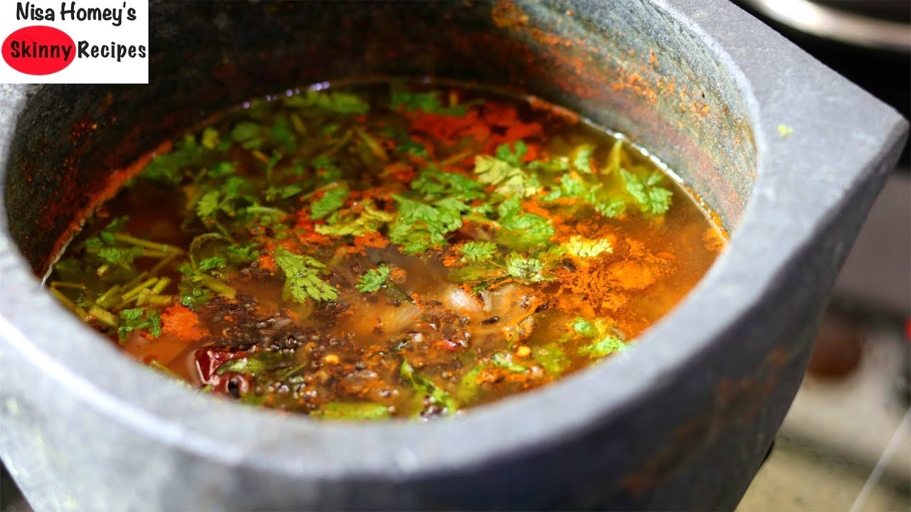 How To Cook In A Kalchatti - Soapstone Cookware - Tomato Rasam Recipe - Weight Loss | Skinny Recipes