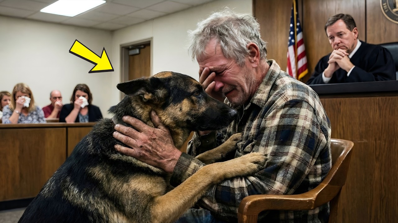 Ein blinder Hund rettet seinen Besitzer vor Gericht: Das Urteil des Richters r&uuml;hrte alle zu Tr&auml;nen!
