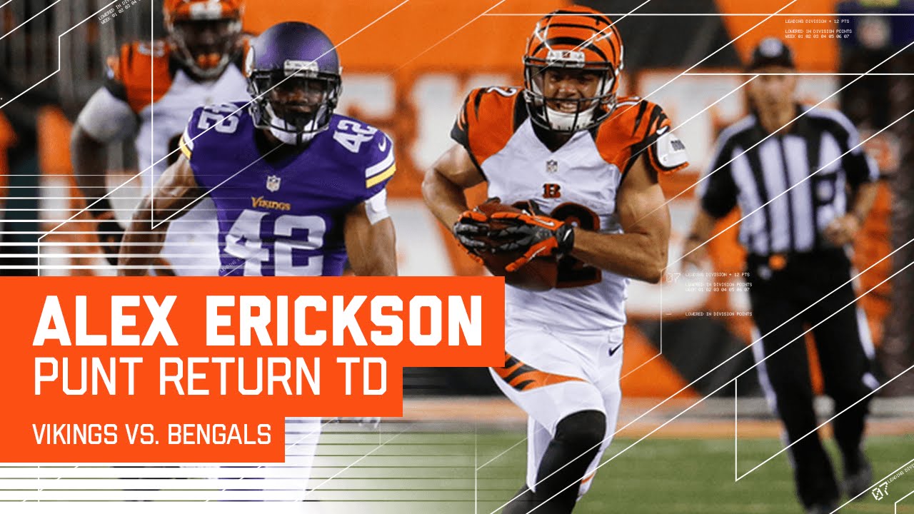 Alex Erickson Breaks Free & Takes the Punt to the House! (Preseason) | Vikings vs. Bengals | NFL