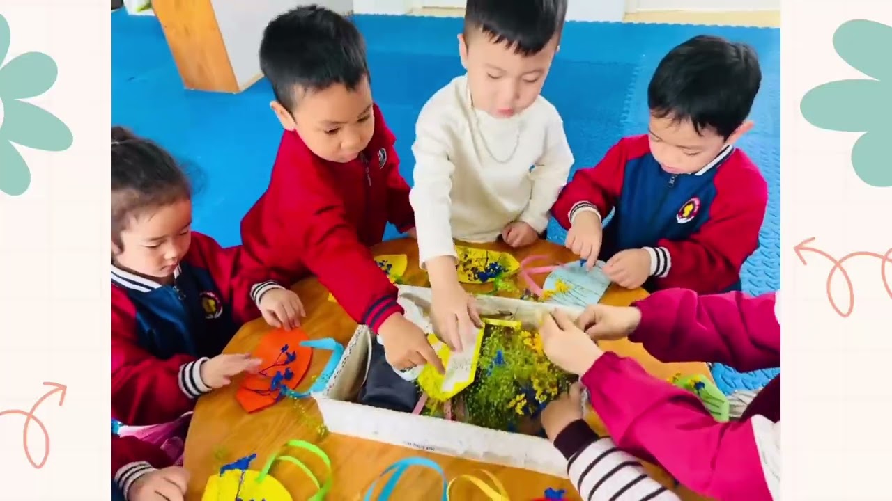 Bé làm túi xách tặng Bà - tặng Mẹ - Lớp 4TB2 - Trường mầm non Mê Linh