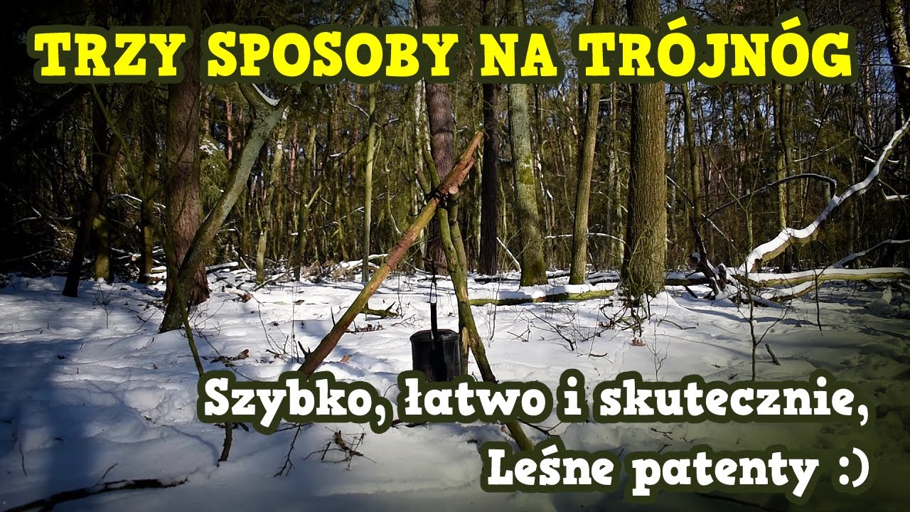 Trzy sposoby na tr&oacute;jn&oacute;g  /  leśne patenty / DIY
