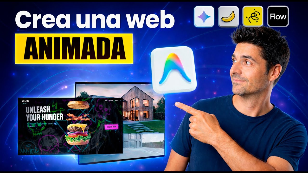 Google acaba de romper las webs: Animaciones premium SIN código (Antigravity + Gemini 3) 💣