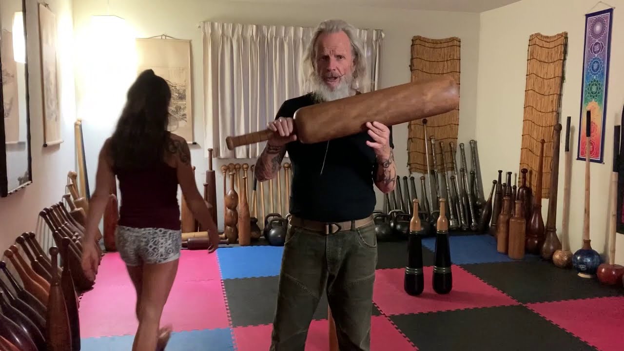 ZenKahuna's 71st B-Day, Round 9, Heavy Wooden Clubs with Coach Tara