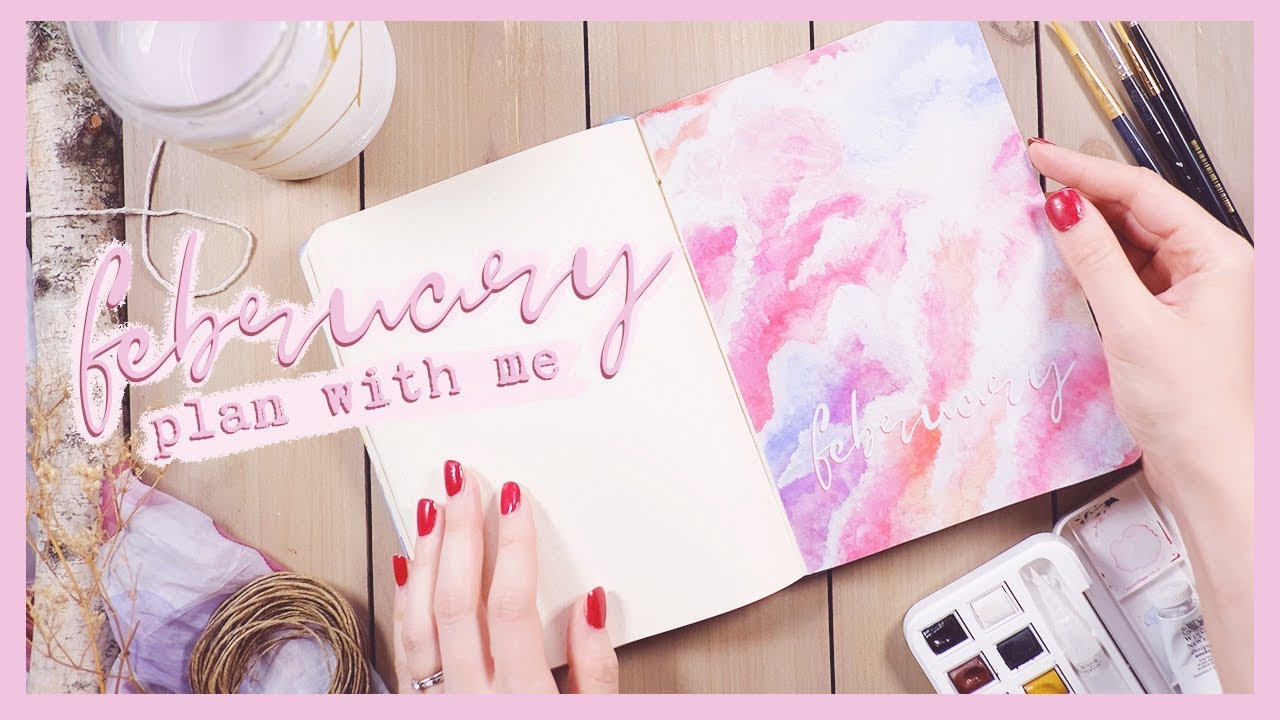 Plan With Me | February 2019 Love Themed Bullet Journal Set Up w/ coffemlk! | PLANT BASED BRIDE