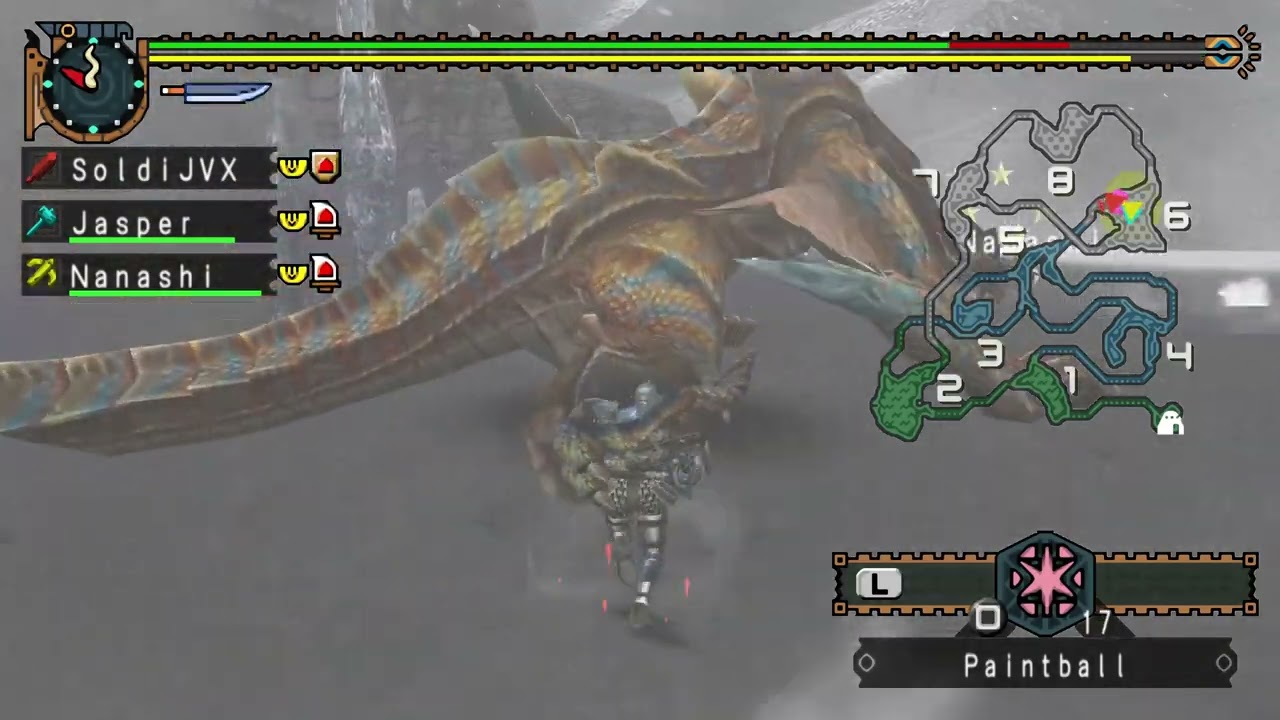 4k - MHFU - Guild - Level 5 - Urgent Quest - Hunting - Absolute Power - Great Sword - Multiplayer