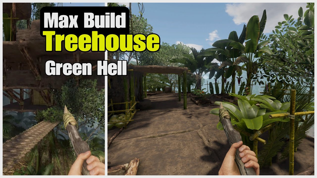 Экскурсия по базе Green Hell Max Size Treehouse в Fishing Village