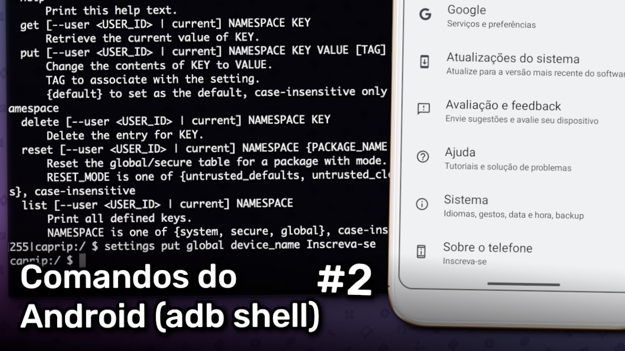 Comandos do Android (adb shell) #2