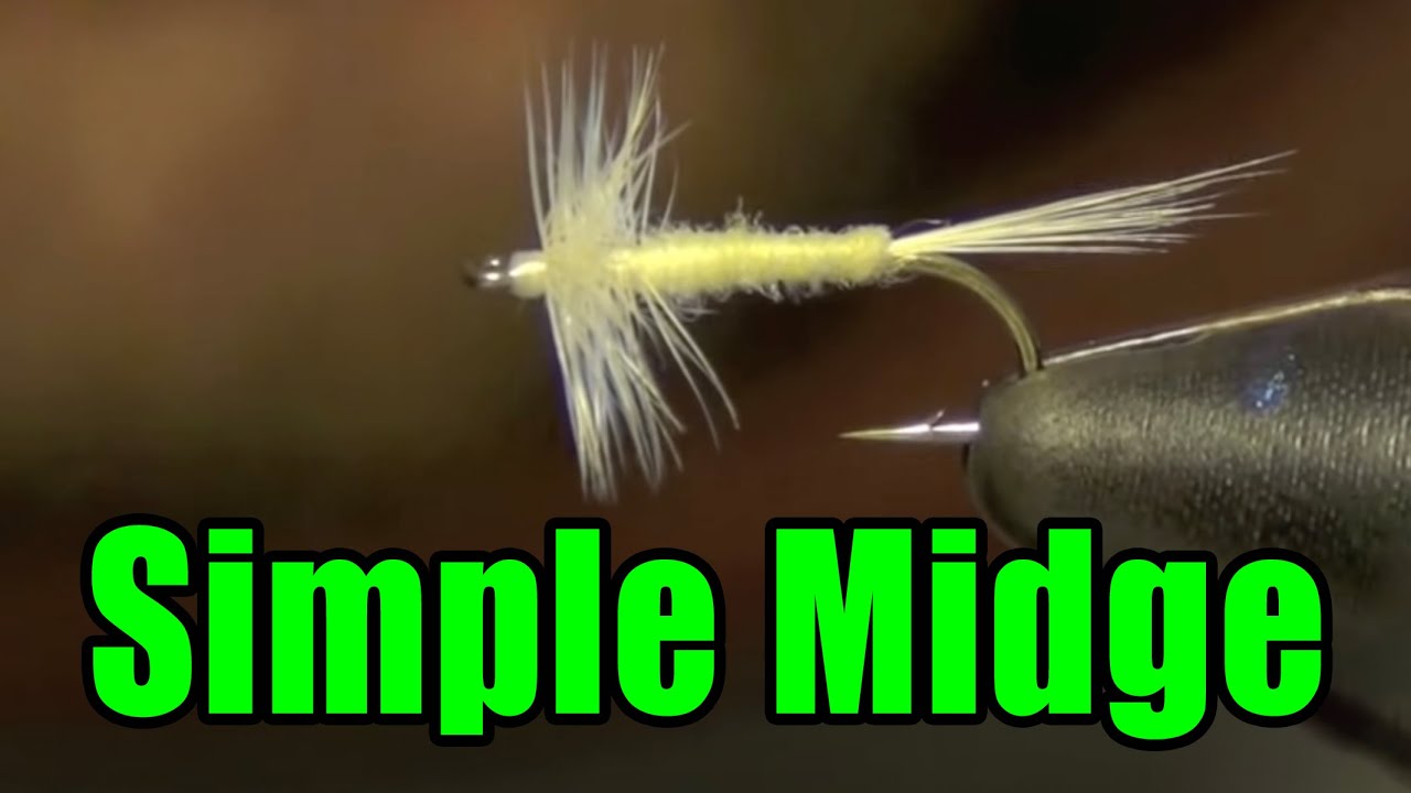 Simple Midge Dry Fly Tying Instructions