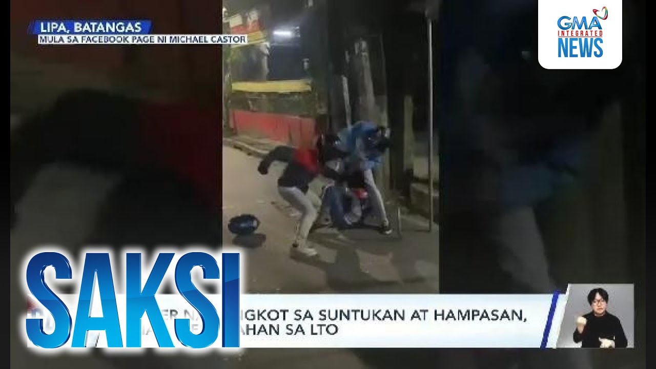 5 rider na sangkot sa suntukan at hampasan, pinaiimbestigahan sa LTO | Saksi