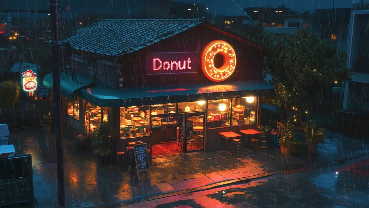 Rainy Vietnam Coffee Shop ☕ Soft Ambience | Relaxing Nights | Lofi Hip Hop Music