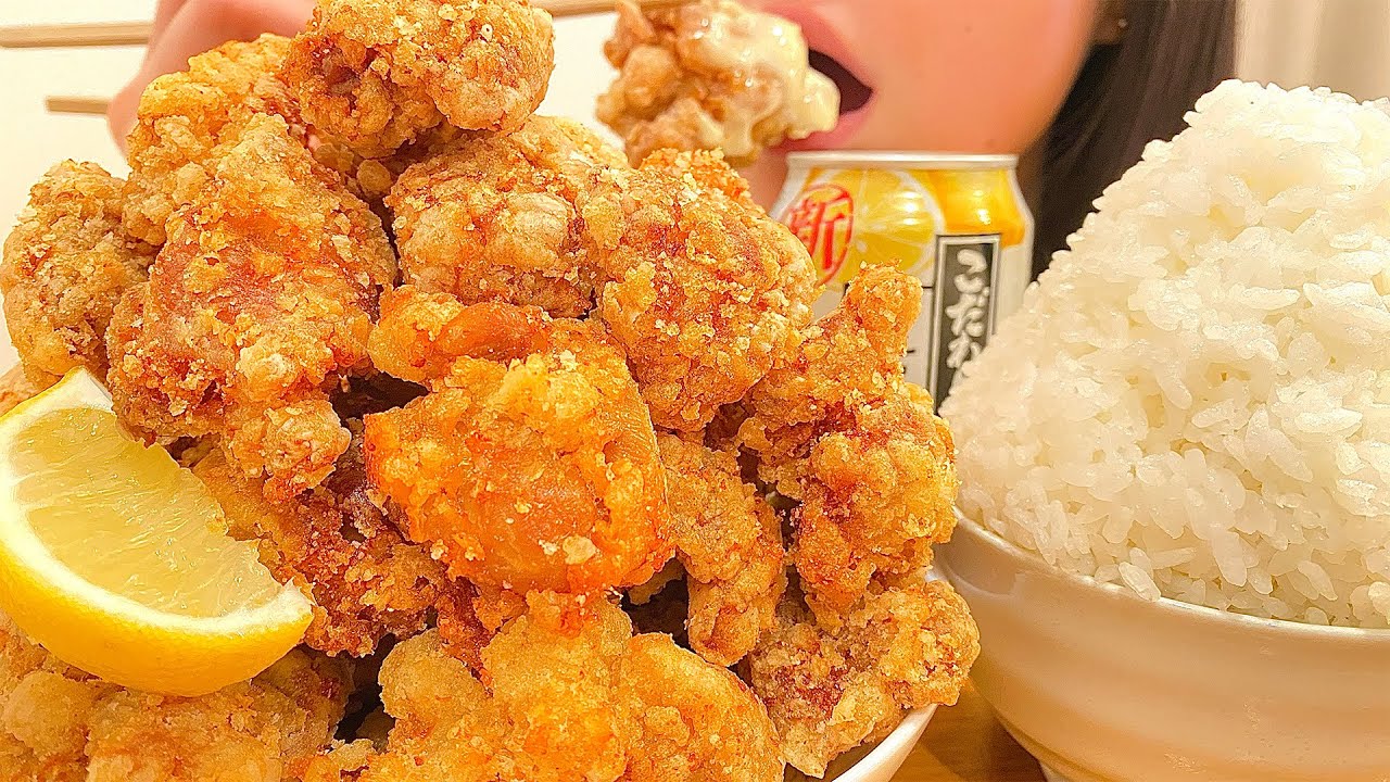 【爆食い】揚げたての唐揚げとレモンサワーで忘年会【飯テロ】
